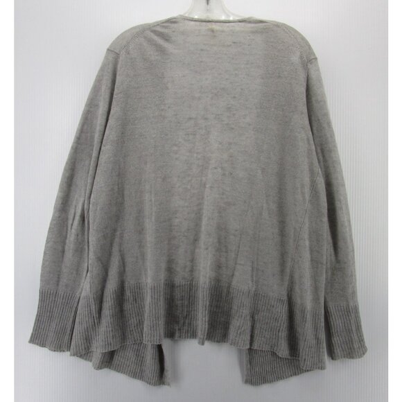 Eileen Fisher Sweater Medium Linen Open Cardigan Lagenlook Knit * - Picture 7 of 11